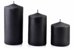 CLASSIC CANDLES cilindro formos žvakė 8xh10cm - juoda