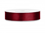 Satin Ribbon, deep red, 12mm/25m (1 pc. / 25 lm)