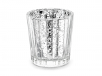 Candle holder, silver, 6cm (1 pkt / 4 pc.)