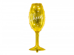 Foil balloon Glass, 28x80cm, gold