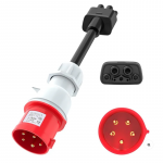 Tesla adapteris 16A į trifazę 480V raudoną rozete