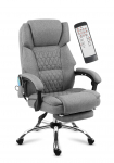 Biuro kėdė &bdquo;Mark Adler Boss 6.0 Grey&ldquo;, masažinė, pilka