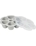 BEABA silikoninis kūdikio maisto konteineris Multiportions XL 6x150 ml Grey