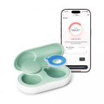 MOMCOZY i&scaron;manusis priklijuojamas bekontaktis termomentras kūdikiams su valdymu per mobilijąją aplikaciją