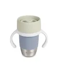 BEABA nerūdijančio plieno mokomasis puodelis Click and Drink 240 ml