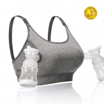 Momcozy laisvų rankų liemenėlė pientraukiui ir žindymui Grey (S)