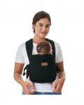 Momcozy ergonominė kūdikių ne&scaron;ioklė WeeSnug Cotton Black