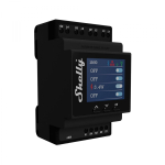 Shelly Pro 4PM 4 kanalų DIN bėgio relė jungiklis su Wi-Fi, LAN ir Bluetooth ry&scaron;iu