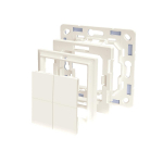 Shelly BLU Wall Switch 4 belaidis pultelis su rėmeliu Bluetooth