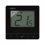 Engo E25 Zigbee vir&scaron;tinkinis termostatas 230V, juodas