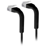 Ubiquiti tinklo patch kabelis 0.1m sulenkiamas juodas