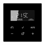 JUNG LS serijos termostatas programujamas, juodos spalvos TRDLS1790SW
