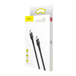 Baseus PD2.0 USB-C 3A 2 metrų pintas laidas
