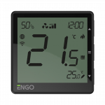 Engo EFAN Wifi Fan Coil termostatas 230V, juodas