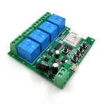 I&scaron;manioji 4 kanalų WiFi RF 5V-32V relė, NO NC kontaktai 10A AC/DC
