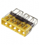 Wago 2273-205 gnybtas 5 jungčių monolitui (variniui laidui) 24A 0.5-2.5mm