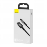 Baseus Tungsten Gold laidas USB į Lightning 2.4A 2m juodas