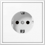 LIREGUS SCHUKO sraigtinis Lizdas, baltas matinis, 16A (Modern Serija)