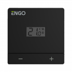 Engo EASY laidinis termostatas 230V, juodas