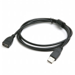 USB prailginimo laidas 1.5m juodas