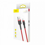Baseus Cafule laidas USB į Lightning, 2 A, 3 m (raudonas)
