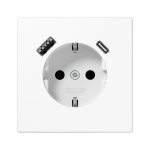 JUNG SCHUKO Ki&scaron;tukinis lizdas su USB A/C tipo įkrovikliu (LS Serija)