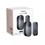 Aqara U200 i&scaron;manioji durų spyna Matter, Apple Home juoda (EL-D02D)