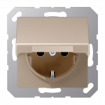 JUNG Lizdas SCHUKO su dangteliu IP44 &scaron;ampano spalvos 16A 250V (A serija)