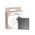 Aqara zigbee bevielis 2 mygtukų jungiklis aqara H1 DOUBLE ROCKER pilkas (WRS-R02G)