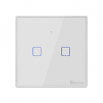 SONOFF T2EU2C-TX i&scaron;manus liečiamas wifi &scaron;viesos jungiklis 2 mygtukų