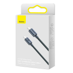 Baseus Crystal Shine laidas USB-C į USB-C, 100W, 1.2m (juodas)