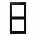 JUNG Rėmelis dvigubas juodas matinis LS 990 (LS Serija)