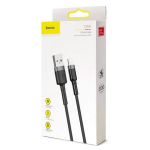 Baseus Cafule USB į Lightning laidas, 2 A, 3 metrai (juoda / pilka)