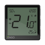 Engo EONE-230B Zigbee laidinis termostatas, juodas