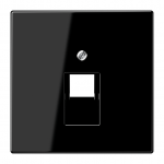 JUNG Dangtelis viengubas UAE 1xRJ45 lizdui juodas (LS Serija)