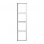 JUNG Rėmelis keturgubas baltas matinis LS 990 (LS Serija)