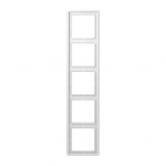 JUNG Rėmelis penkiagubas baltas matinis LS 990 (LS Serija)