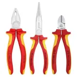 KNIPEX 002012 - VDE izoliuotų replių rinkinys, 3 dalių