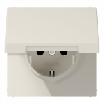JUNG Lizdas SCHUKO su dangteliu IP44 dramblio kaulo spalvos 16A 250V, LS1520KL