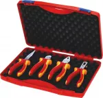KNIPEX 002015 - VDE izoliuotų replių rinkinys elektrikui, 4 dalių
