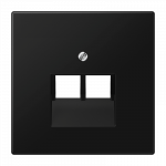 JUNG Dangtelis dvigubas UAE lizdui juodas matinis (LS Serija)