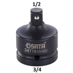 Smūginis adapteris 3/4 (F) - 1/2 (M)