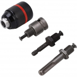 Griebtuvas gręžtuvui 1/2 &Oslash;2-13mm su adapteriais 4vnt.