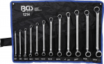 BGS Kilpinių raktų rinkinys lenkti galai 6x7 - 30x32 mm 12 vnt.
