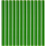 Kar&scaron;tų klijų lazdelių rinkinys (žalios) (12vnt) 7.2x100mm