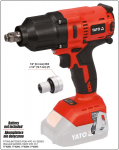 YT-82806 Smūginis veržliasūkis 18 V 1/2'' 700 NM