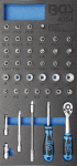 BGS 4054 Įrankių dėklas 1/3: galvučių rinkinys 6.3 mm (1/4") 41 vnt.