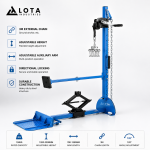 Kėbulo traukimo stovas su grandine 150 kg | 3 m grandinė | 120&deg; reguliavimas | LOTA Industries