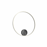 Sieninis - lubinis &scaron;viestuvas  Orbit D80 black direct 4000K TRIAC