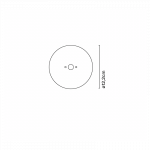 Diskas &scaron;viestuvui Ambrosia aukso spalvos